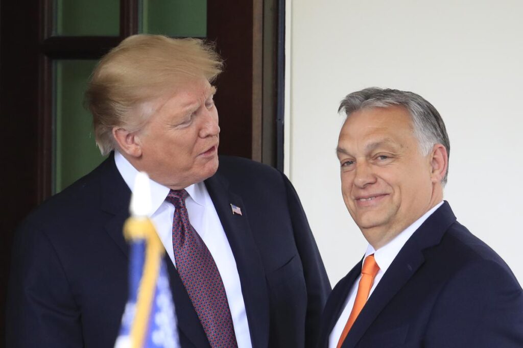 US president told Hungarian prime minister, Viktor Orbán, is ‘looking for a dictatorship’ after Orbán was with Trump in Florida.